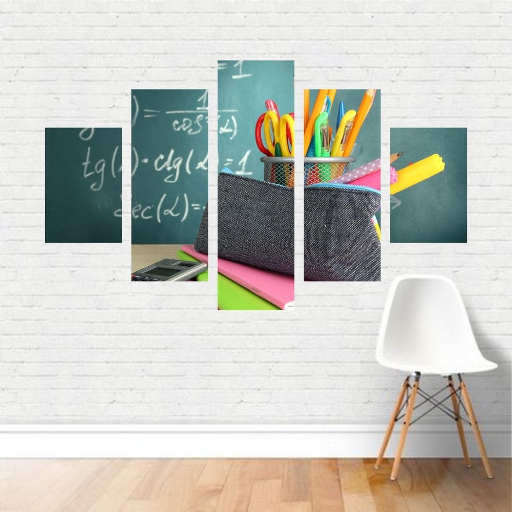 Quadro Profissões Professor Escola Docente Educação Canvas