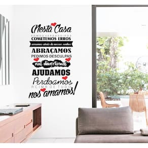 Decoração de parede Frase Nesta cozinha