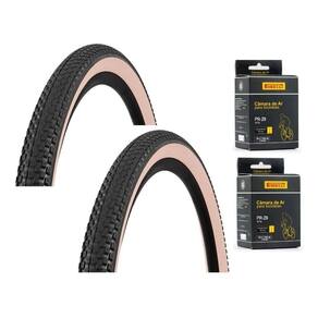 Par Pneu Koogar Sidewall Vrb335 29X2.10 Arame + 2 Câmaras Ar
