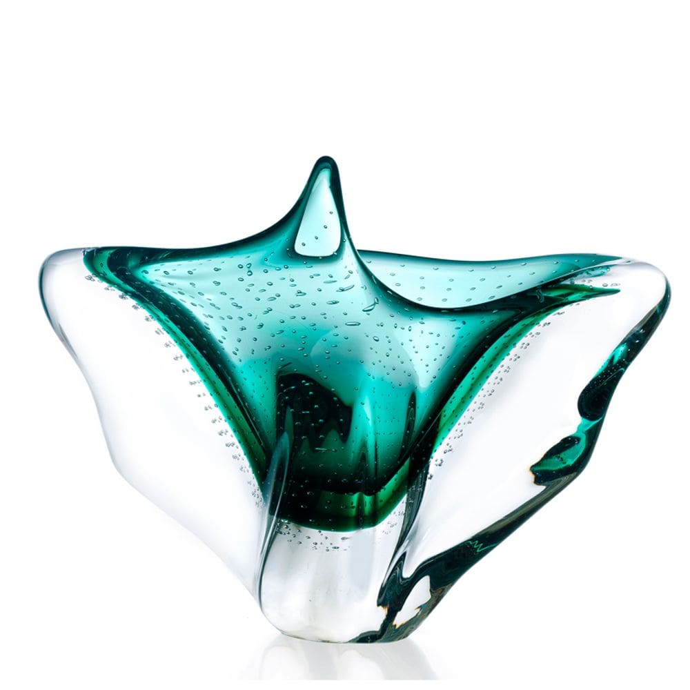 Vaso Em Cristal Murano Esmeralda São Marcos