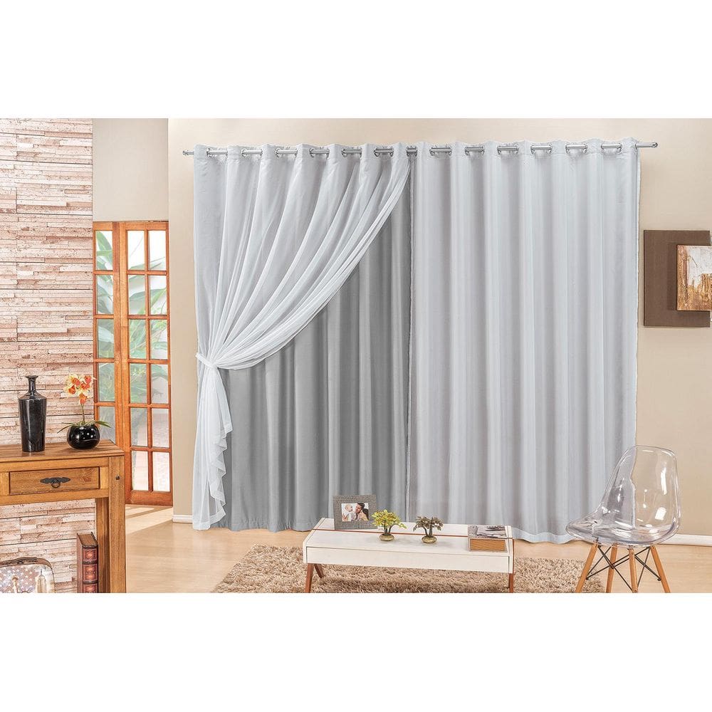 Cortina Elegance 2,00 X 1,70 Cinza