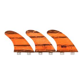 Jogo De Quilha Bottom Fins Btt Large Honeycomb Encaixe Fcs1