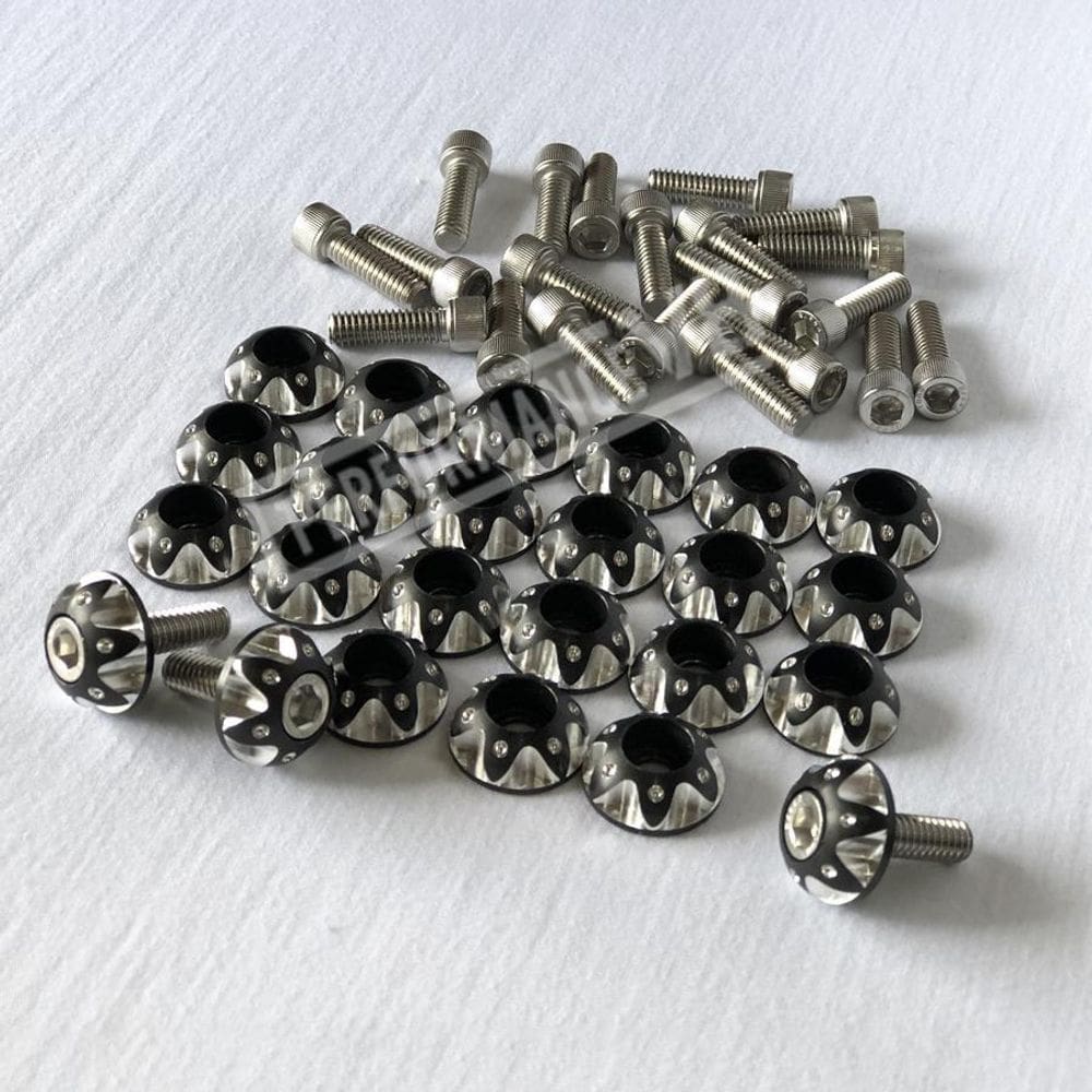 Kit Billet Black Crome De Acabamento Cofre Paralama Maverick