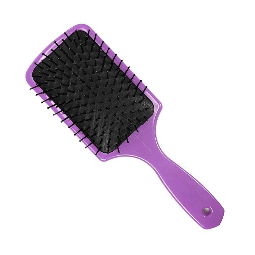 Escova De Cabelo Raquete Almofadada Lilás Santa Clara 4067