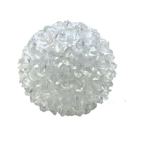Globo Com 50 Lâmpadas Pisca Pisca Luz Led Flor Branco Natal