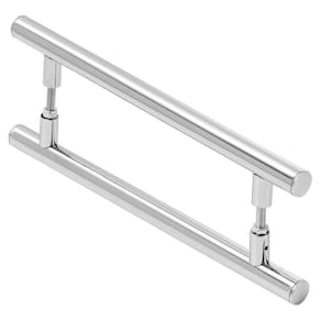 Puxador De Porta Redondo Para Vidro E Madeira 80Cm