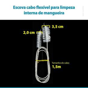 Escova Flexível para Limpeza de Mangueiras - WFish - 1,5m