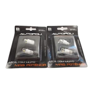 Kit 4 Lampadas De Pisca Led Laranja