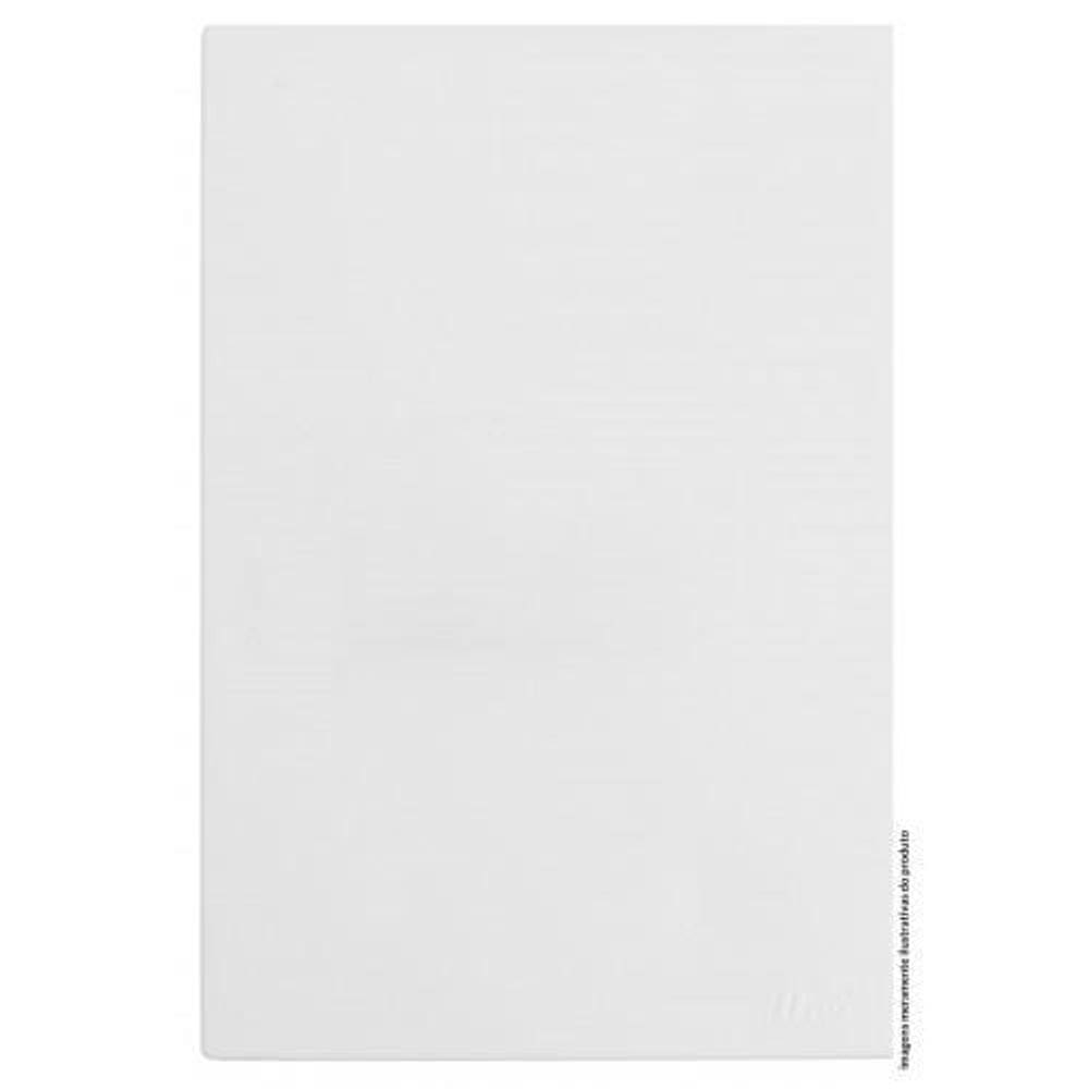 Placa Cega Suporte 4X2 Recta Branco Satin Fosco Brs12385-4Br