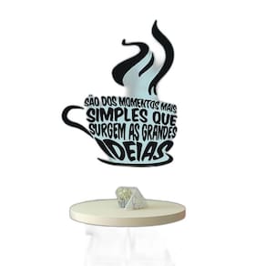 Adesivo Decorativo De Parede Xícara Frases Momentos