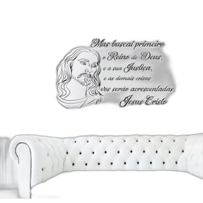 Adesivo Decorativo De Parede Frase Religião Reino De Deus
