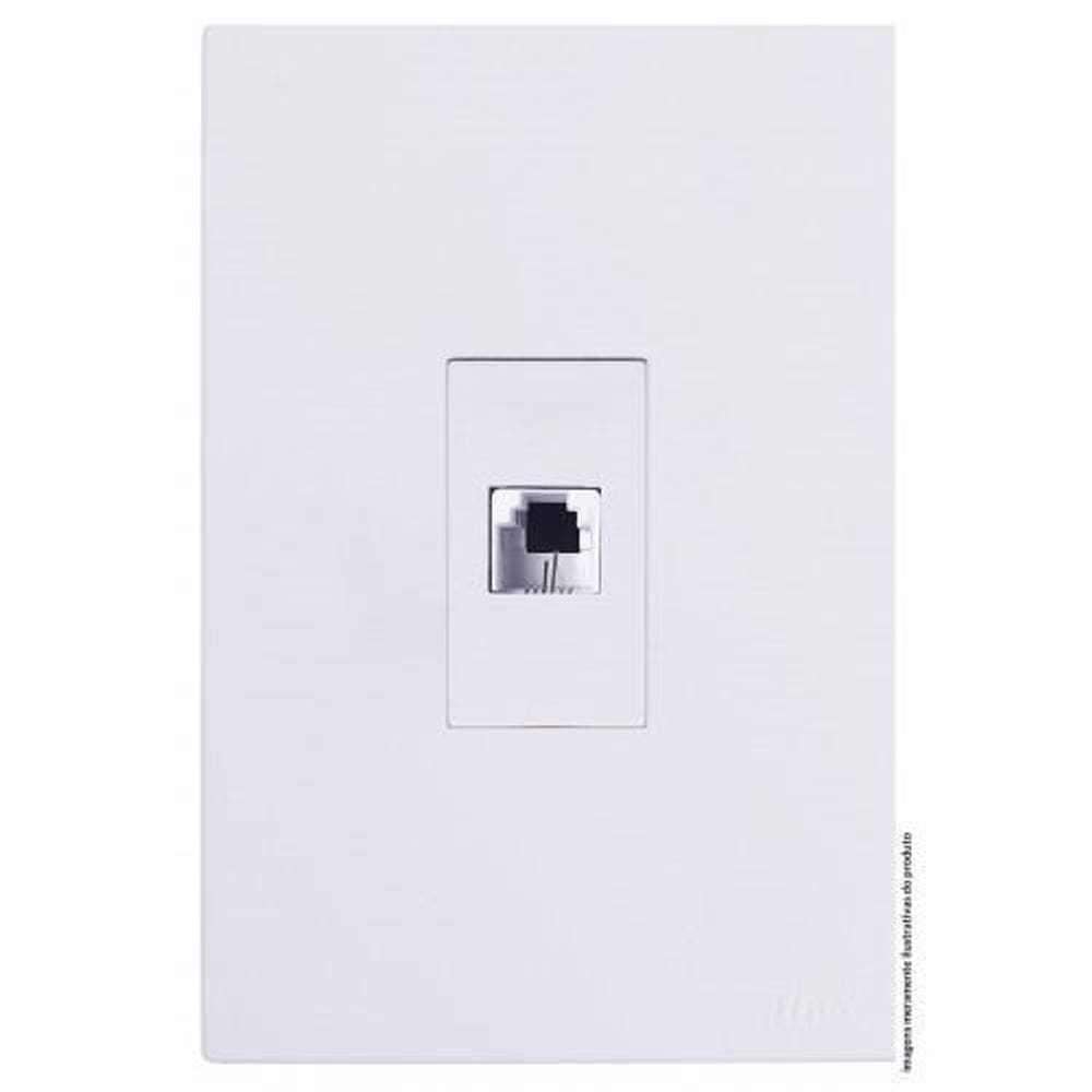 Conjunto Rj11 4 Fios Telefone Vertical 4X2 Brg11444-8Br