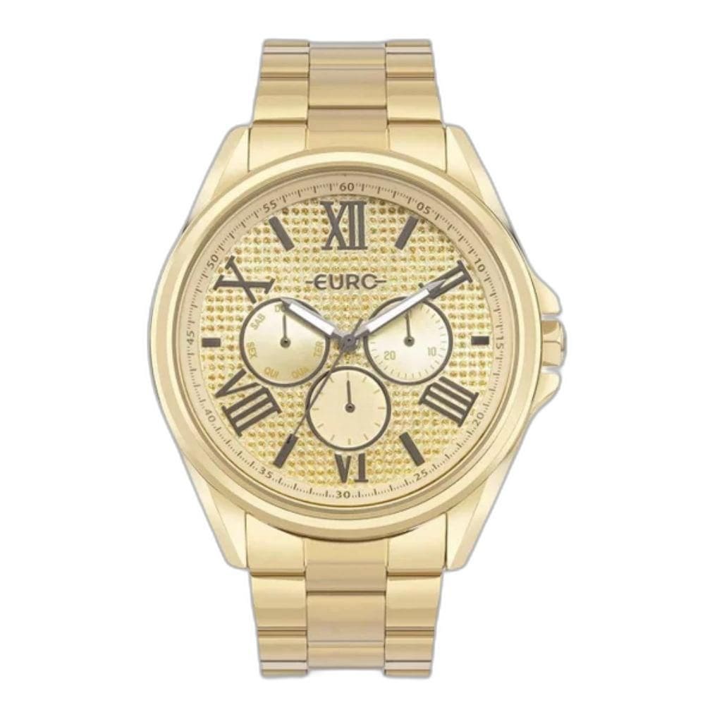 Relogio Feminino Dourado Euro Eu6P29Aib/4D