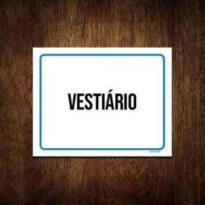 Kit 10 Placas Ambiente Sinalização Setor Vestiário