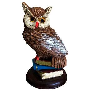 Coruja Com Livros Símbolo De Inteligência E Sabedoria Decor