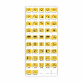 Adesivo Quadro Disjuntor Quadro De Força Sinalizar Amarelo