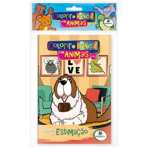 Livro Colorir E Brincar Com Animais - Kit Com 10 Unidades