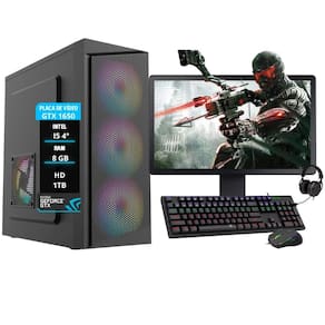 Pc Gamer Completo Intel I5 4º Geração Gtx 1650 Mem. 8Gb Hd