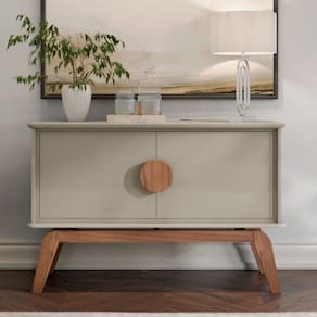 Buffet Aparador Paris 2 Portas 110cm Gianduia/Marrom