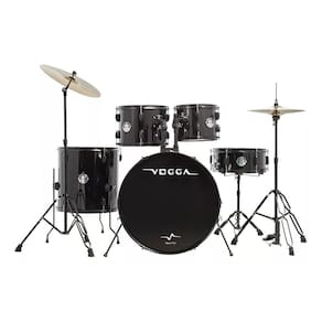 Bateria Acústica Voagga Urban Bk Profissional + Acessórios