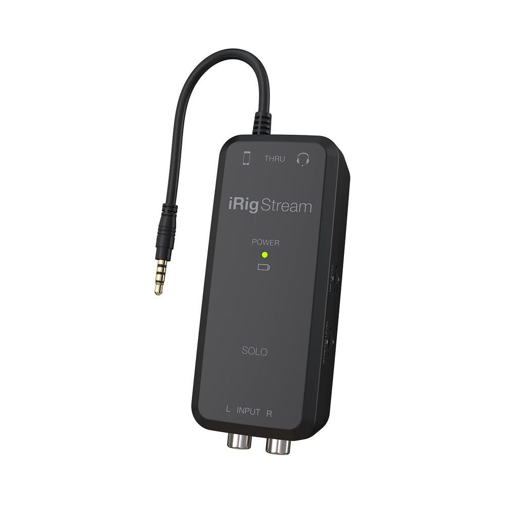 Interface de áudio IK Multimedia iRig Stream SOLO para iOS e e