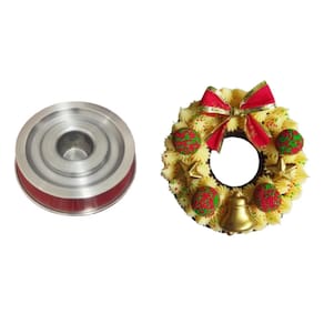 Forma para Bolo Guirlanda 26x6cm com Rebaixo para Recheio - Inove nesse Natal
