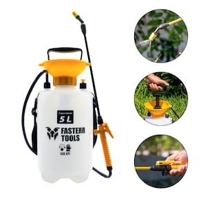 Pulverizador Borrifador Manual com Bomba e Mangueira 5 Litros Fasterr - FST029