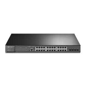 Switch TP-Link Gerenciável L2+ com 24 Portas Gigabit PoE+ e 4 Slots SFP Jetstream