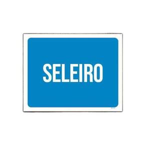 Placa Sinalização Identificação Seleiro 18x23cm 10un