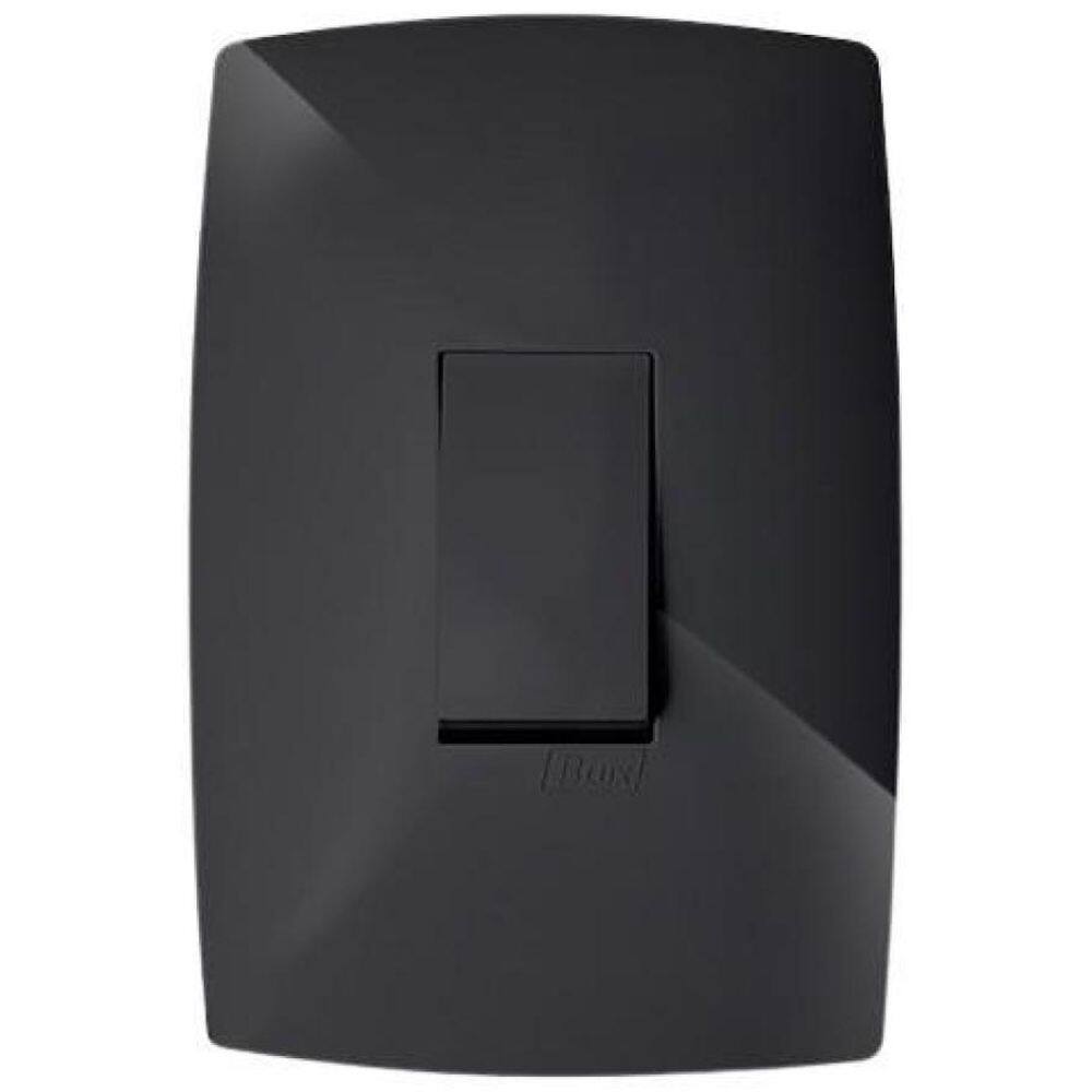 Cj Interruptor Simples Vertical 4X2 - Blux Home Grafite