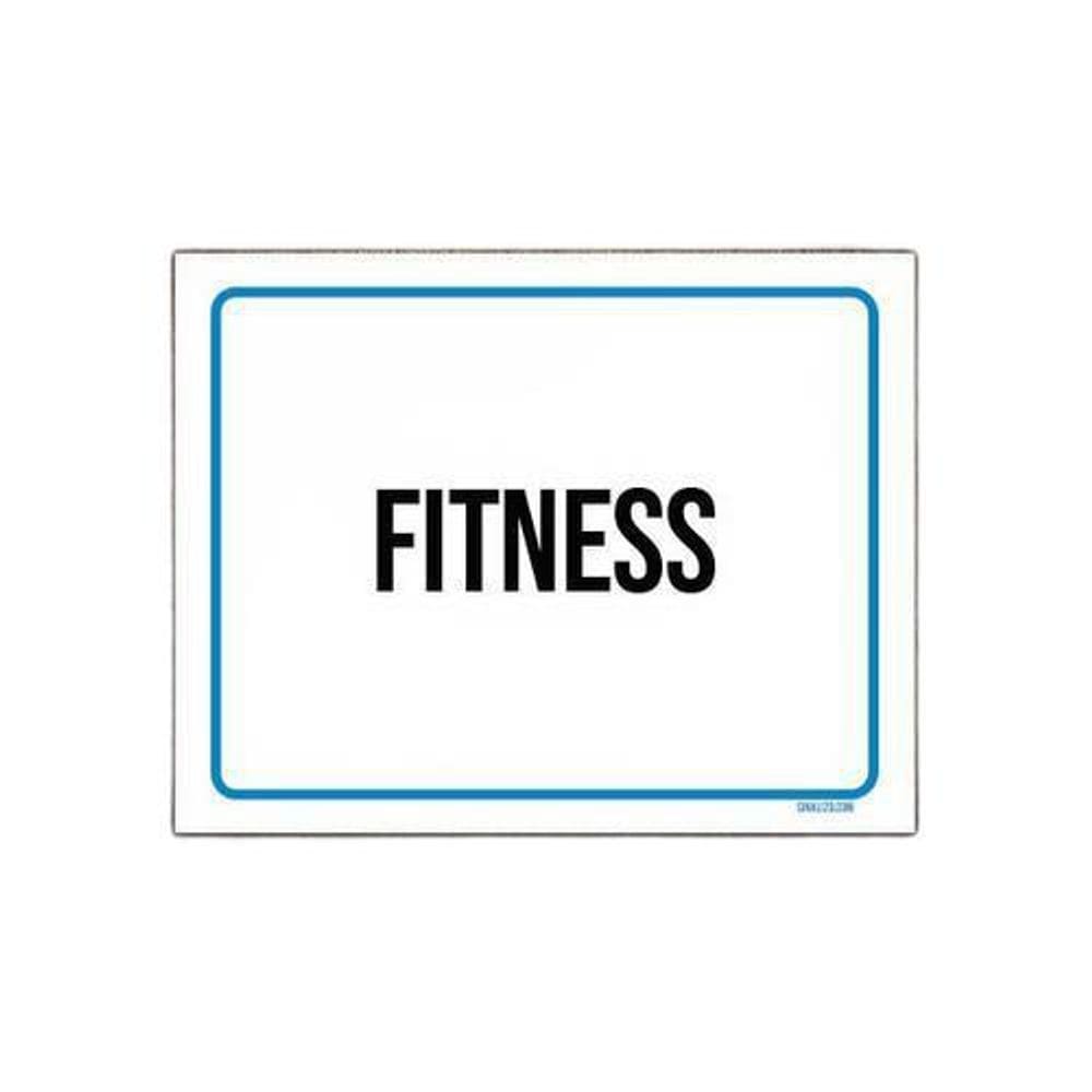 Kit 10 Placas Sinalização Ambiente Fitness