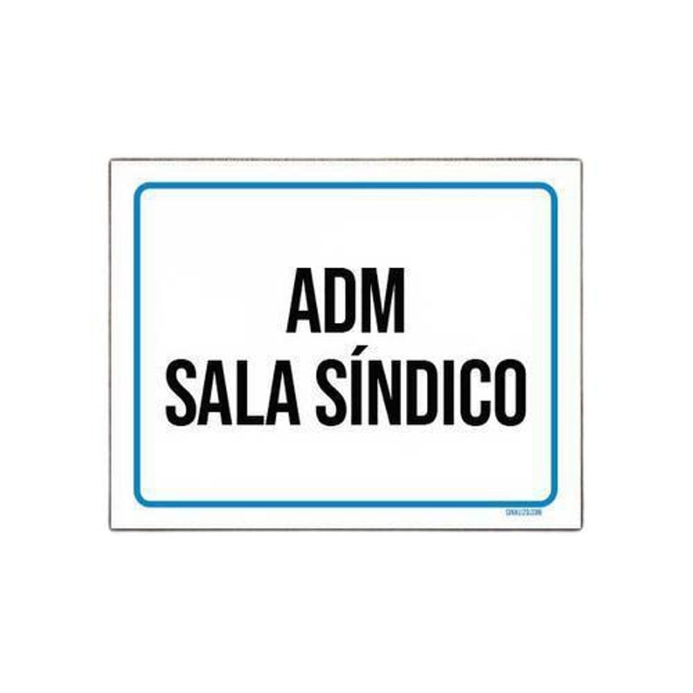Kit 10 Placas Sinalização Ambiente Adm Sala Síndico