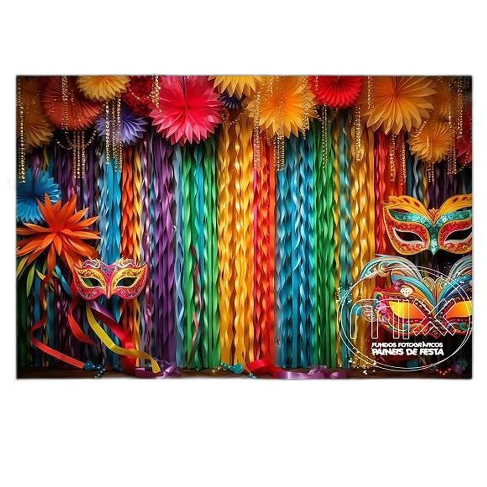 Fundo Fotográfico Em Tecido Cenario Carnaval - 300X200