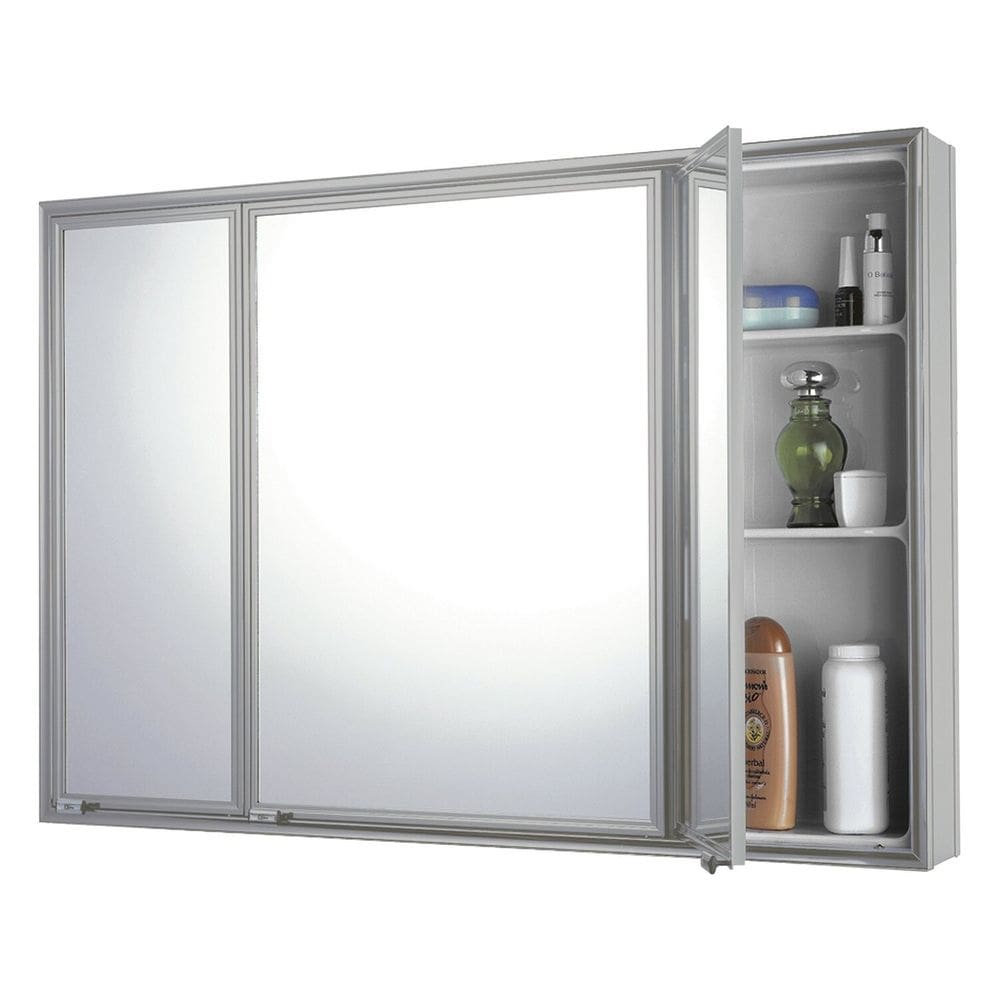 Espelheira Trio Silver Sobrepor 71cm X 48,5cm X 11,0cm Silver