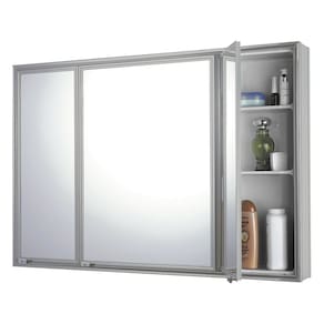 Espelheira Trio Silver Sobrepor 71cm X 48,5cm X 11,0cm Silver