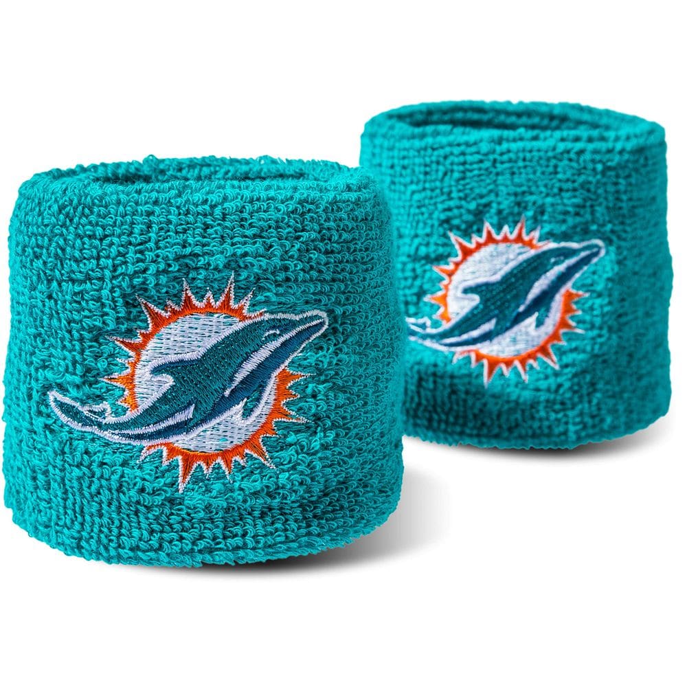Pulseiras Franklin Sports NFL Embordadas Miami Dolphins