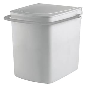 Lixeira para Banheiro com Alça Curta - 119 Silver