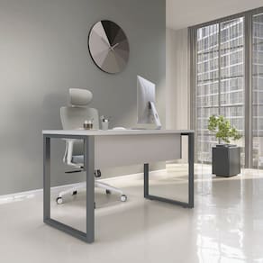 Mesa Madeira 1340 X 600cm M134/60p25tub Cinza/Grafito