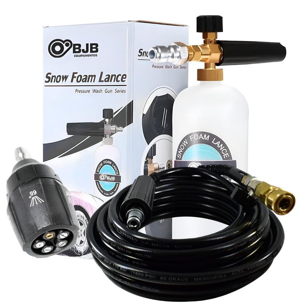 Bico Registro 10Mt Mangueira Snow Foam Lav. Para Karcher K3