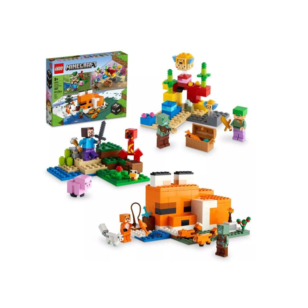 Conjunto de construção LEGO Minecraft Overworld Adventures 3 em 1 6677