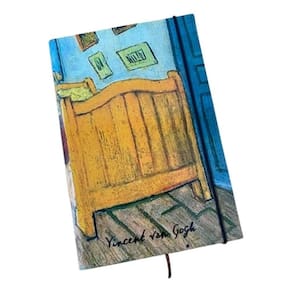 Caderno Sketchbook Grande Capa Obras De Arte 21x14cm Miolo Sem Linha Obra Da Capa Quarto Em Arles