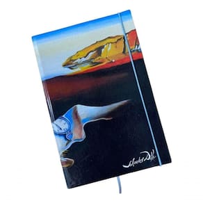 Caderno Sketchbook Grande Capa Obras De Arte 21x14cm Miolo Com Linha Obra Da Capa A Persistência Da Memória