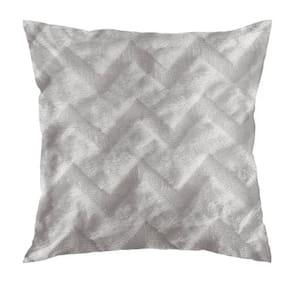 Capa De Almofada Plush 43 X 43 - Jolitex Cinza