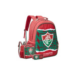 Kit Escolar Mochila De Costas+Lancheira+Estojo Fluminense