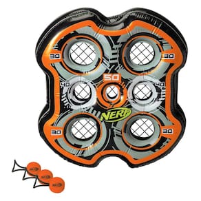 Jogo de tiro ao alvo com estilingue NERF Fling n` Score para crianças
