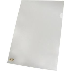 Pasta L Plástica Ofício 210x350mm Cristal 8 UNIDADES - ACP