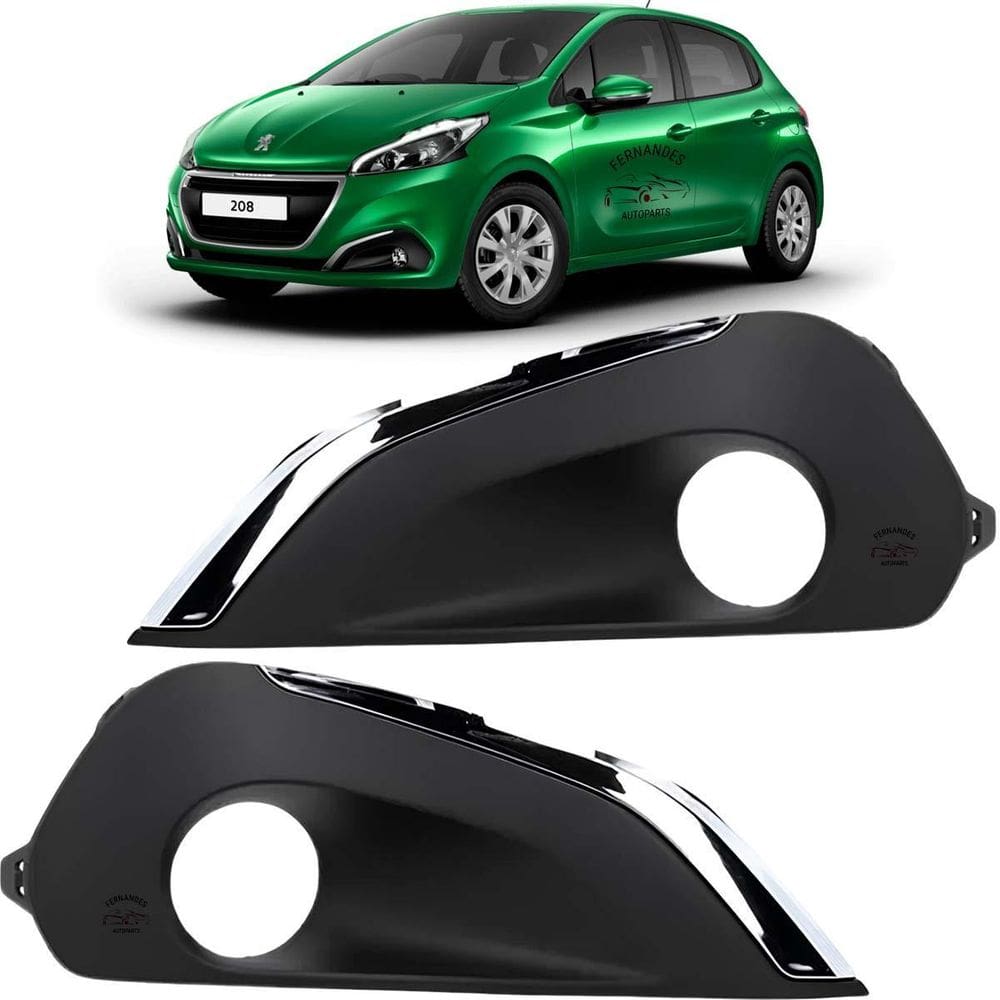 Par Grade Moldura Farol Milha Peugeot 2019 20