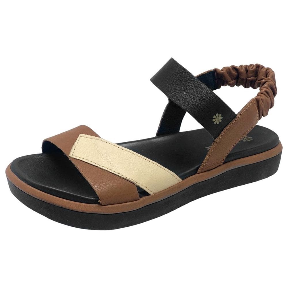 Sandalia Feminina Papete Couro Conforto New Face 26101