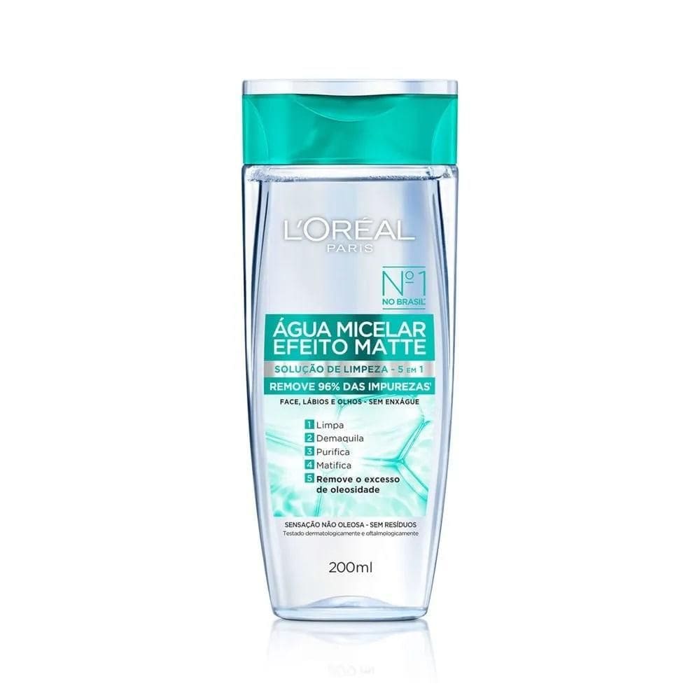 Água Micelar L`oréal Efeito Matte 5 em 1 200ml