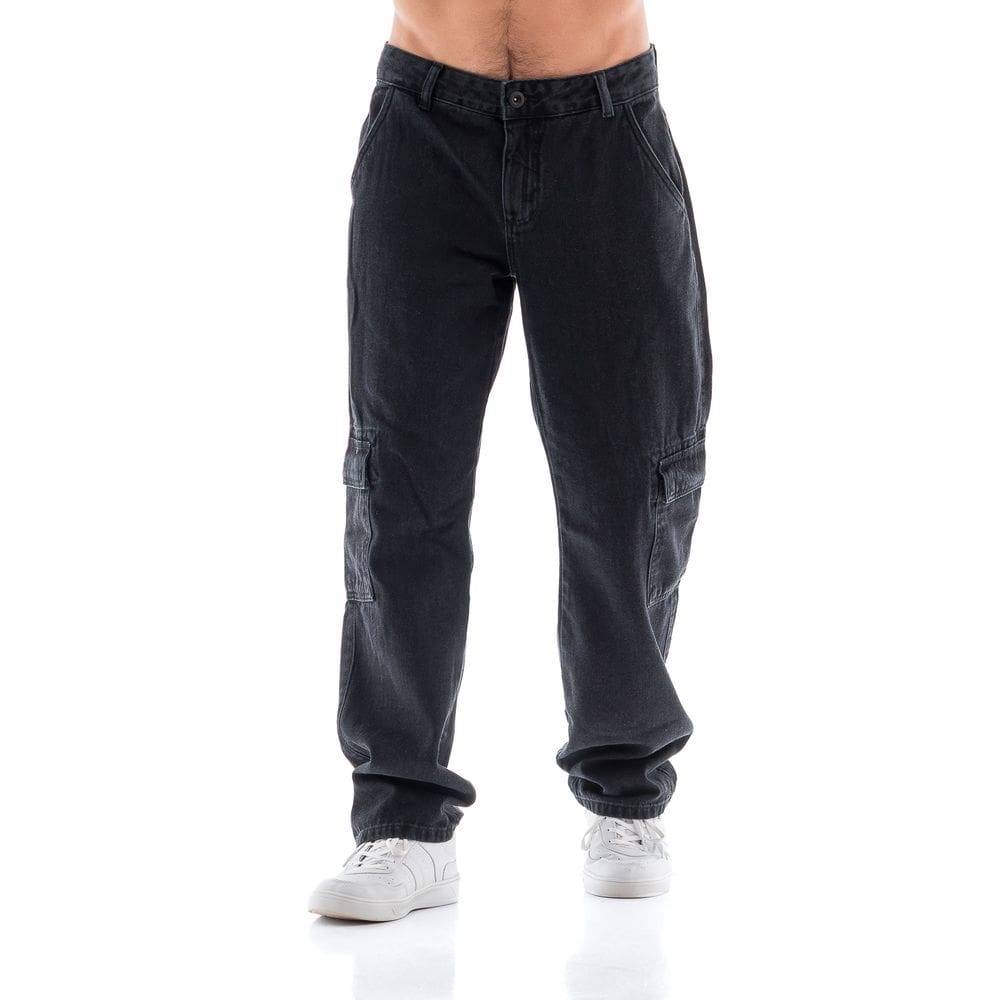 Calça Jeans Masculina Arauto Reta Comfy Cargo